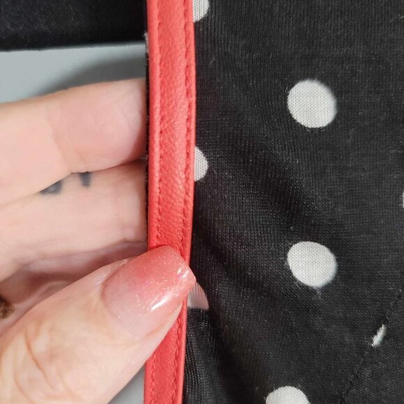 Zara W&B collection Black with white polka dot tank top - Picture 7 of 8